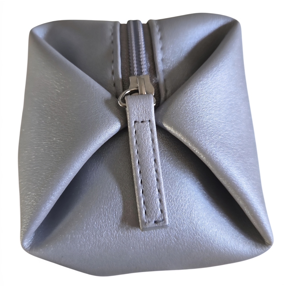 Elegant Silver Cosmetic Bag - Picture 4 of 9